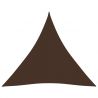 Tieniaca plachta oxfordská látka trojuholníková 4x4x4 m hnedá