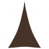 Tieniaca plachta oxfordská látka trojuholníková 4x5x5 m hnedá