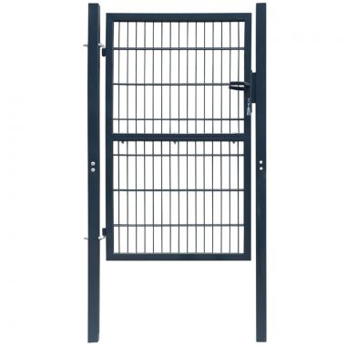 Plotová brána 2D (jednokrídlová), antracitovo sivá 106x190 cm
