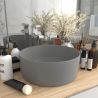 Luxusné umývadlo, okrúhle, matné svetlosivé 40x15 cm, keramika
