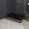 Obdĺžniková sprchová vanička z ABS čierna 80x110 cm