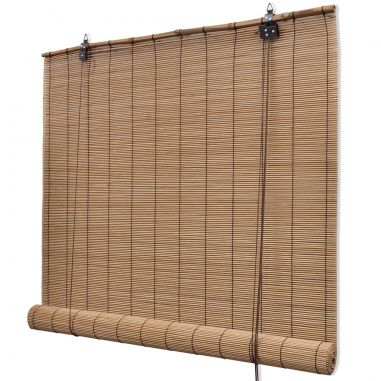 Hnedá roleta z prírodného bambusu 150 x 220 cm