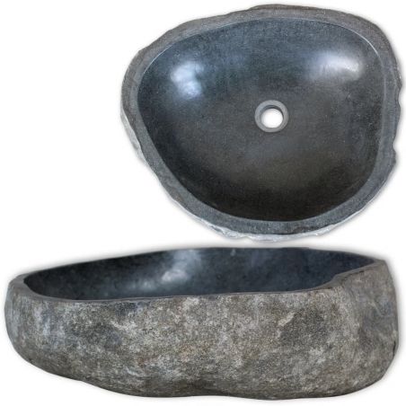 Umývadlo, riečny kameň, oválne 38-45 cm 
