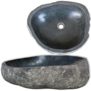 Umývadlo, riečny kameň, oválne 46-52 cm 