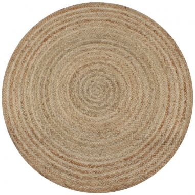 Koberček, pletený, juta 150 cm, okrúhly