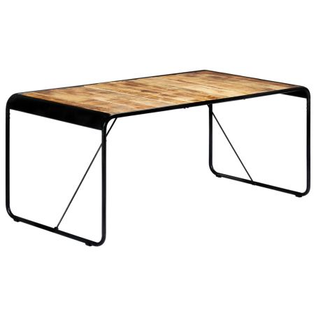 Jedálenský stôl 180x90x76 cm surové masívne mangovníkové drevo