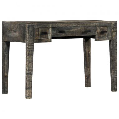 Stôl čierny 110x50x75 cm masívne mangovníkové drevo