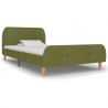 Rám postele zelený 90x200 cm látkový