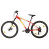Horský bicykel 21 rýchlostí 27,5" koleso 38 cm rám červený