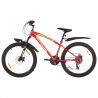 Horský bicykel 21 rýchlostí, 26" koleso 36 cm, červený