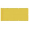 Balkónová markíza, žltá 75x400 cm, HDPE