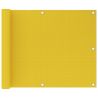 Balkónová markíza, žltá 75x600 cm, HDPE
