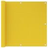 Balkónová markíza žltá 90x600 cm HDPE