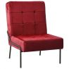 Relaxačná stolička 65x79x87 cm vínovo-červená zamatová