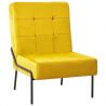 Relaxačná stolička 65x79x87 cm horčicovo-žltá zamatová