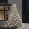 Nástenný strom s háčikom a 260 LED biely 3 m interiér exteriér