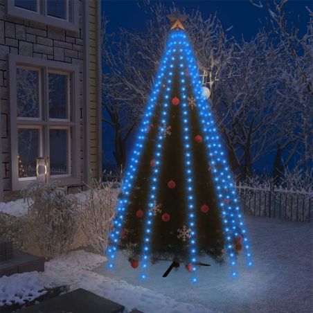 Svetelná reťaz na vianočný stromček 300 LED modrá 300 cm