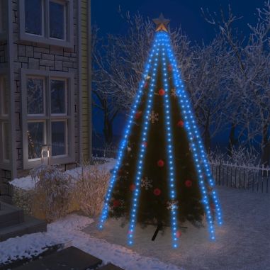 Vianočná svetelná reťaz na stromček so 400 LED modrá 400 cm