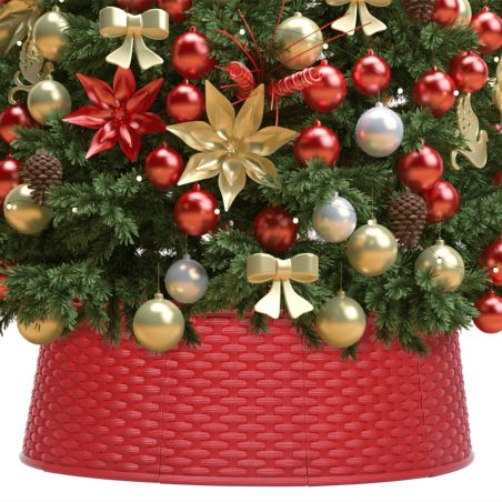 Spodný kryt na vianočný stromček červený Ø 65x19,5 cm 