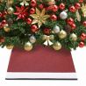 Spodný kryt na vianočný stromček červeno-biely 48x48x25 cm