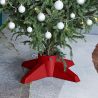 Stojan na vianočný stromček červený 55,5x55,5x15 cm