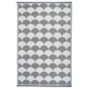 Esschert Design Vonkajší koberec 180x121 cm, sivo biely OC24