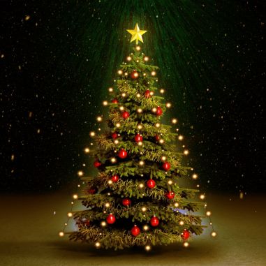 Svetelná reťaz na vianočný stromček s 210 LED diódami 210 cm