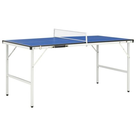 5-stopový stôl na stolný tenis so sieťou modrý 152x76x66 cm