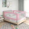 Zábrana na detskú posteľ ružová 180x25 cm látka