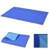 Pikniková deka, modro-bledomodrá, 100x150 cm