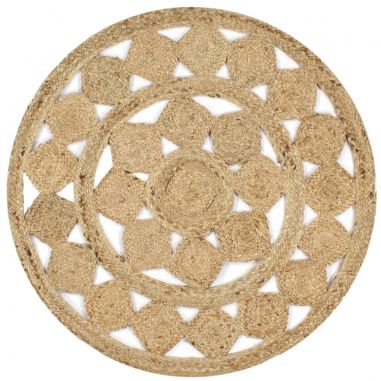 Ručne vyrobený koberec z pletenej juty 150 cm