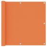 Balkónová markíza, oranžová 90x600 cm, oxfordská látka