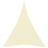 Tieniaca plachta, oxford, trojuholníková 5x6x6 m, krémová