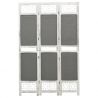 3-panelový paraván sivý 105x165 cm látkový