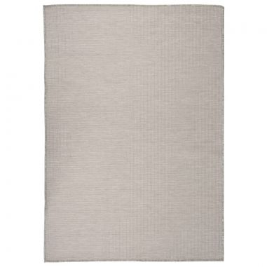Vonkajší koberec s plochým tkaním 140x200 cm sivohnedý