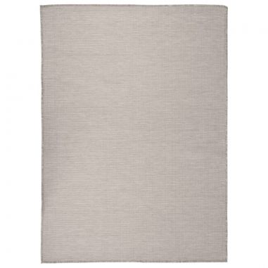 Vonkajší koberec s plochým tkaním 200x280 cm sivohnedý