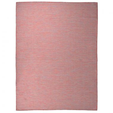 Vonkajší koberec s plochým tkaním 120x170 cm červený