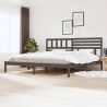 Rám postele sivý borovicový masív 200x200 cm