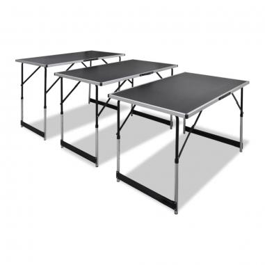 Tapetovací stôl 3 ks, skladací, nastaviteľná výška 