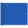 Balkónová markíza modrá 75x400 cm HDPE