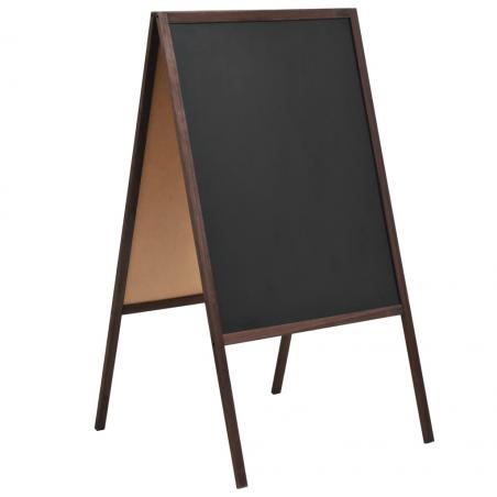 Obojstranná voľne stojaca tabuľa z cédrového dreva 60x80 cm