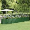 Vyvýšený záhradný záhon práškovaná oceľ 507x100x68 cm zelený