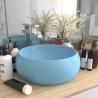 Luxusné umývadlo, okrúhle, matné svetlomodré 40x15 cm, keramika