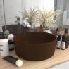 Luxusné umývadlo, okrúhle, matné tmavohnedé 40x15 cm, keramika