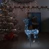 Vianočná dekorácia, akrylový sob 140 LED, 120 cm, studená biela