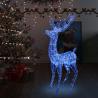 XXL Akrylový vianočný sob 250 LED 180 cm modrý