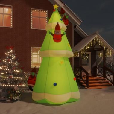 Nafukovací vianočný stromček s LED 500 cm