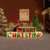 Nafukovacia dekorácia "Merry Christmas" s LED diódami 197 cm