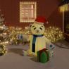 Nafukovací vianočný medvedík s LED 180 cm