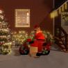 Vianočný nafukovací Santa Claus LED 156 cm